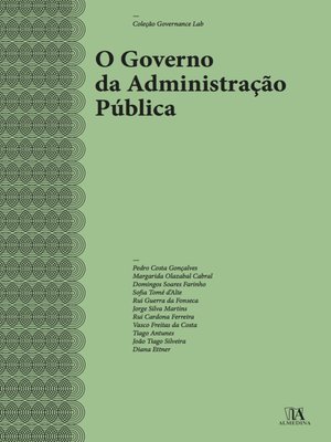 cover image of O Governo da Administração Pública